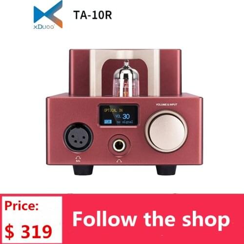 XDUOO TA-10R Headphone Amplifier AK4493EQ XU208 USB RCA Coax Opt PCM DSD DXD 12AU7 TA10R Tube Amplifier