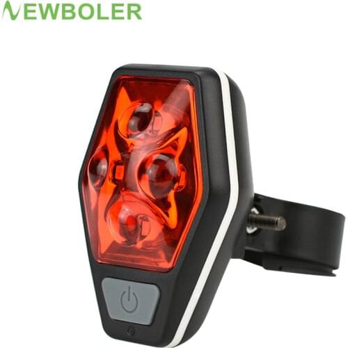 NEWBOLER MTB Road Bike led Rear Tail Light Bicycle Taillight Cycling Back Warning Light For Night Riding Power By AAA Battery