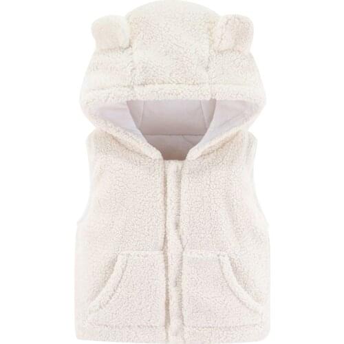 Winter Baby Kids Vests Toddler Kids Baby Girls Boys Solid Outdoor Waistcoat Vest Hooded Windproof Coat Warm Clothes For Kids