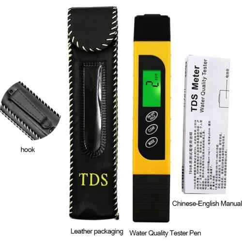 1pc TDS water quality tester pen, 0-9999PPM tds tester, conductivity testing pen for industrial water household water dispenser