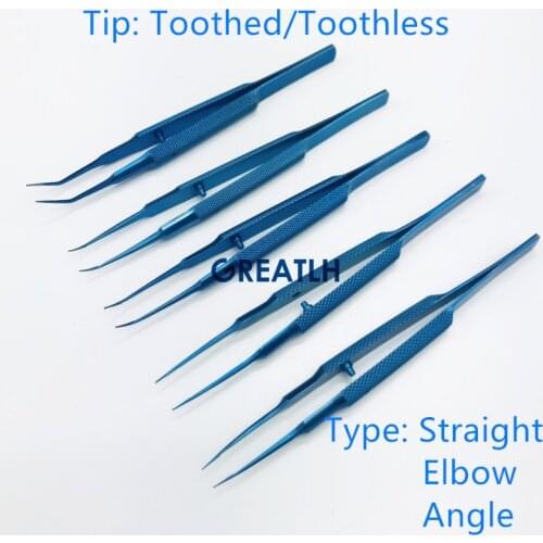 16CM Titanium alloy Microscopic instruments Micro scissors, Conjunctiva Toothed, Forcep Probes,Hooks ,Spatulas, Speculums tweez