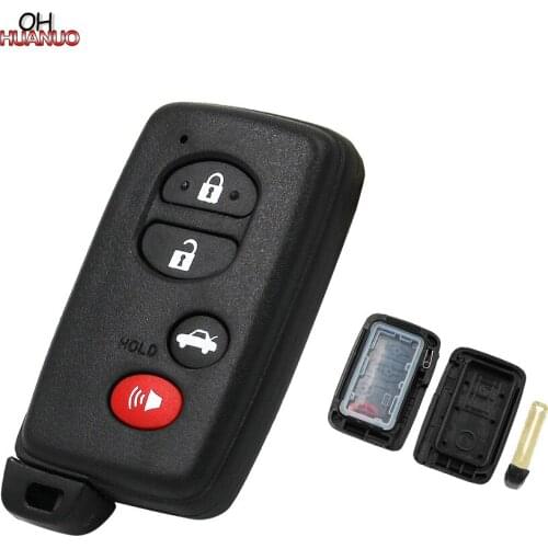 3+1 Button Smart Remote Key Shell Case Fob 4 Buttons for Toyota Avalon Camry Highlander RAV4 Car Key Blank