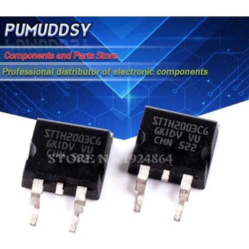50PCS STTH2003CG TO-263 300V 20A IC