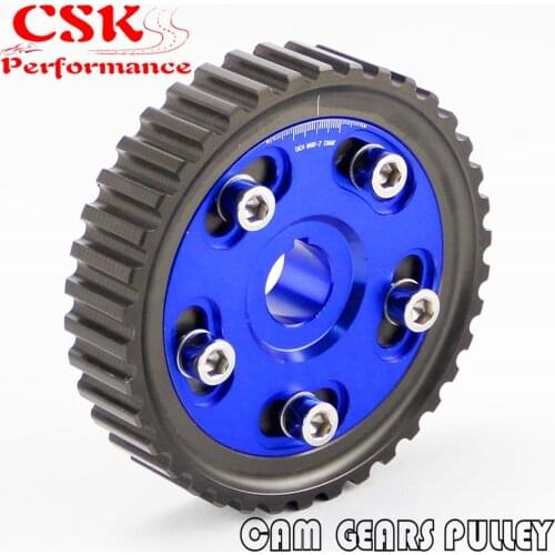 Adj Cam Gear Pulley Timing Gear Fits For Honda SOHC D15 D16 D-Series Engine Blue