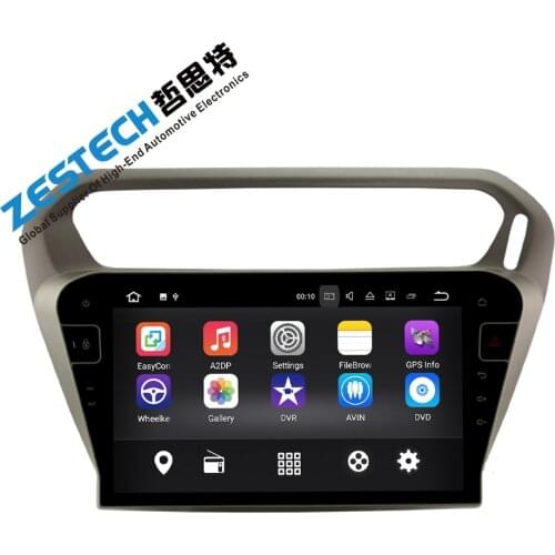 10.1 inch full touch screen android 7.1 car dvd gps for Citroen Elysee/Peugeot 301 2014-2017 with WiFi/3G/Radio/Bluetooh