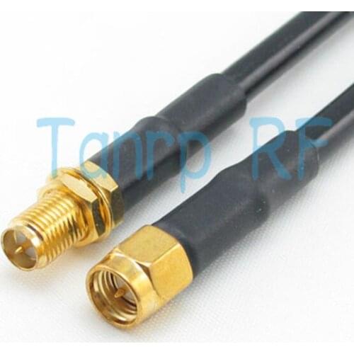 Freeshipping! 20INCH RG58 RP-SMA female jack to SMA male plug RF Pigtail jumper coaxial cable 50CM