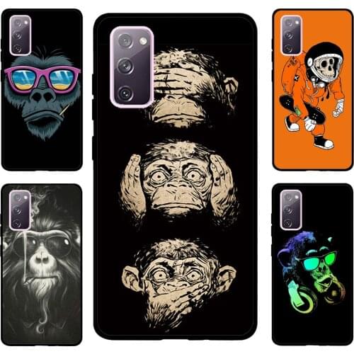 Cartoon Monkey For Samsung S21 Ultra Note 20 Note 9 10 Case For Galaxy S10 S8 S9 Plus S10e S20 FE Coque