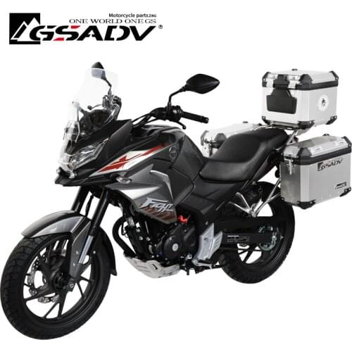 For Honda CBF190X Motorcycle Luggage Box Aluminum Side Box Top Case Steel Bracket Removable