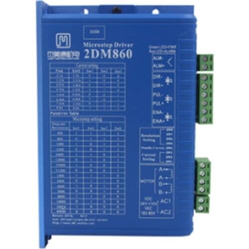 New 86 two-phase stepper motor driver 2DM860 engraving machine mask machine motor AC and DC controller