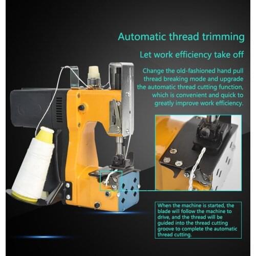 GK9-2 Portable Small Electric Sealing Bag Sewing and Packing Machine Woven Rice Bag Sewing and Sealing Machine LK