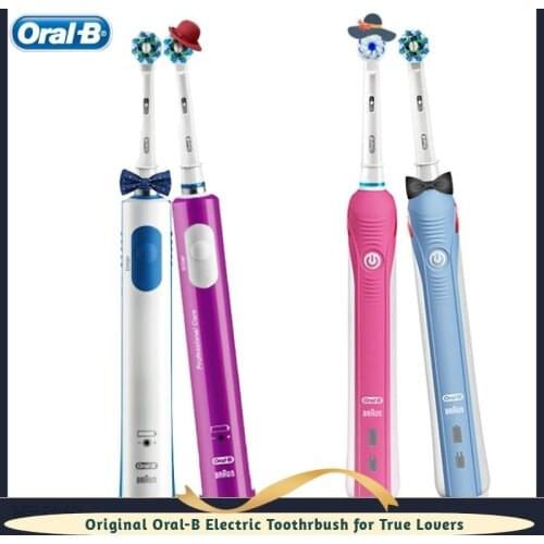 Oral B PRO600 Electric Toothbrush 3D Deep Clean Teeth Whitening Automatic Timer Rechargeable Tooth Brush Replacemnt Brush Head