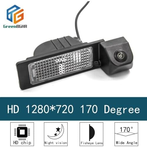 GreenBGHR HD 1280*720 Fisheye 170 Degree Car Reversing Rear View Camera For Volkswagen Jetta 6 New Santana VW UP