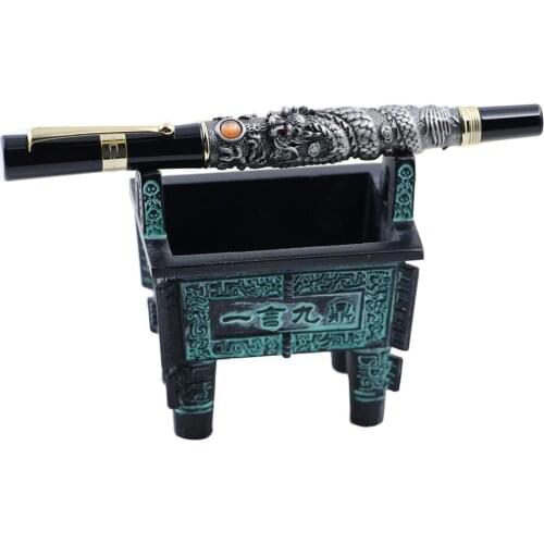 Jinhao Metal Bronze Vintage Fountain pen holder Collection Desktop Decoration Decoration Accessories