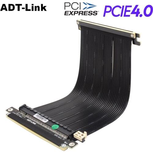 PCIe X16 To X16 Adapter Cable GEN 4 Graphics Video Cards Extension PCI Express 4.0 for ITX Motherboard Chassis Mini Pc-case