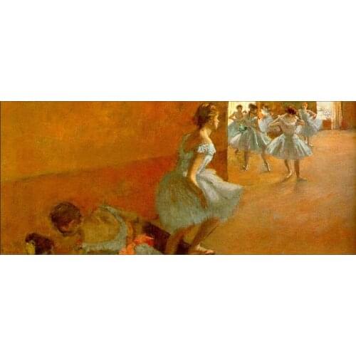 High quality Oil painting Canvas Reproductions Dancers Climbing the Stairs (1886-1890) By Edgar Degas hand painted