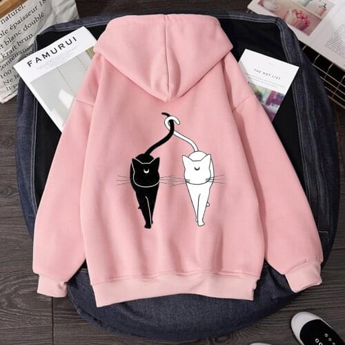 Kawaii Hoodie Japanese Cartoon Cute Women Hoodies Women Hooded Ulzzang Harajuku Oversize Loose Sweatshirt Girls Sudadera Mujer