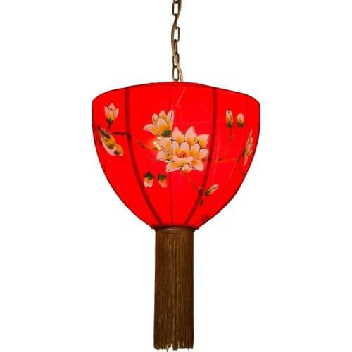Chinese art pendant lamp tea house restaurant lights hotel Hot pot shop lantern corridor light creative pendant lights ZA82117