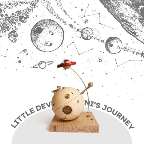 Creative Gift Wood Space Small Planet Home Furnishing Technology Office Desk Decoration Nacimiento Navidad Living Room