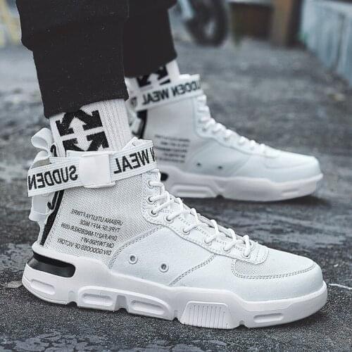 Fashion Trend Men High Top Casual Shoes High Quality Mens Trainers Sneakers 2021 Spring New Hot Sale Man Sneaker Calzado Hombre