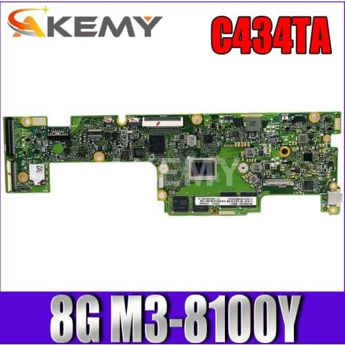 90NX0230-R00051 C434TA 8G/M3-8100Y Laptop motherboard For ASUS C434TA C434T Mainboard motherboard