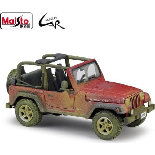 Maisto 1:27 Jeep Wrangler Model Car Simulation Alloy Racing Metal Toy Car Children Toy Gift Collection