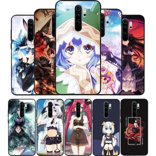 Date A Live Soft Silicone black Phone Case For Redmi 4A 4X 5PLUS 5A NOTE 9S 9 8T 8 7 6 5 4 PRO