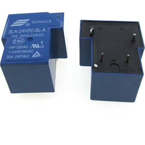 NEW 24V relay SLA-24VDC-SL-A SLA-24VDC SLA24VDCSLA 24VDC DC24V 24V 30A 250VAC T90 DIP4 20PCS/LOT
