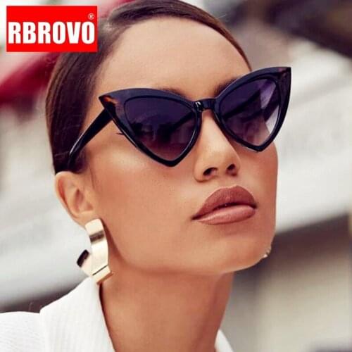 RBROVO Oversized Cat Eye Sunglasses Women 2021 Luxury Glasses Women Brand Designer Eyewear for Women/Men Mirror Gafas De Sol
