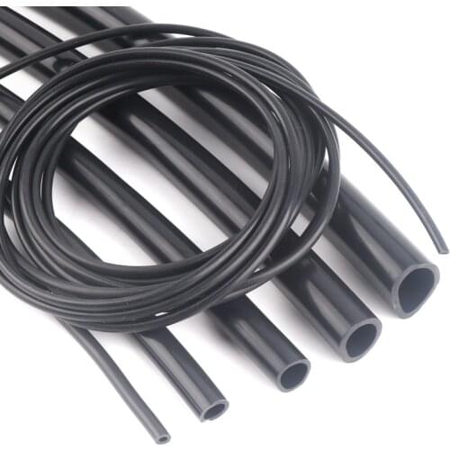 100cm I.D 2~16mm Food Grade Black Silicone Tube Hose Heat Resistant Flexible Silica Gel Pipe Aquarium Air Pump Soft Rubber Hose