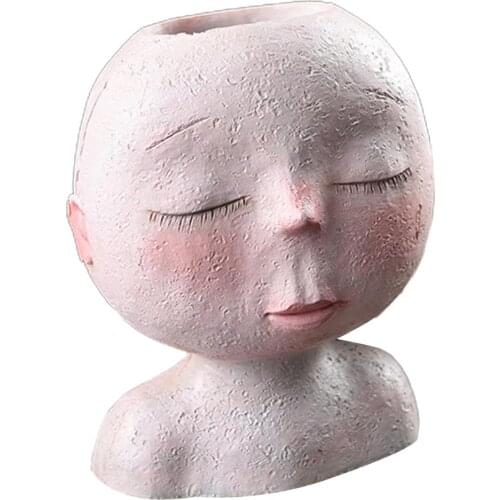 Modern Resin Flower Herb Planter Garden Plant Bucket Pot Home Decor Flowerpot