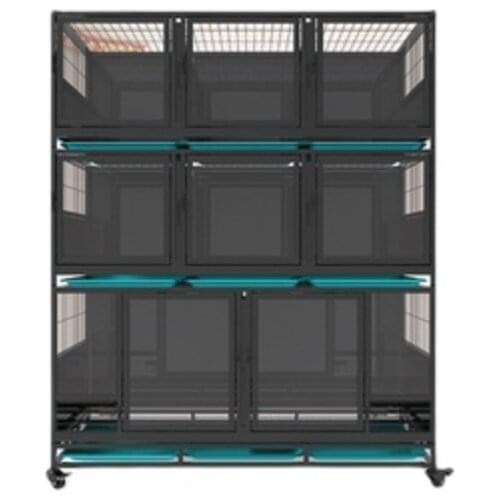 Cat Cage Three-Layer Breeding Pet Shop Dog Display Extra Large Double-Layer Cage Partition Cage
