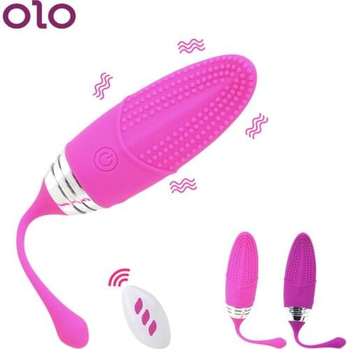 OLO Clitoris Stimulate Vaginal G-spot Massager Bullet Vibrator Vibrating Egg Wireless Remote Sex Toys For Woman 12 Frequency