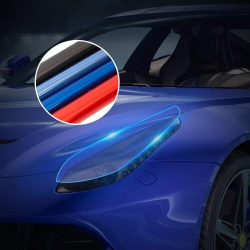 30*180cm Matt Smoke Light Film Car Headlight Taillight Tint Vinyl Film Sticker 5 Color Car Fog Light Rear Lamp Vinyl