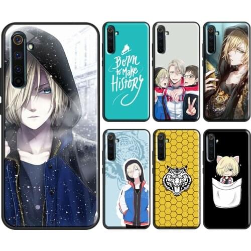 YURI!!! on ICE Yuri Plisetsky For OPPO Realme 8 6 7 Pro C3 C11 C15 GT X7 X2 Pro Case For OnePlus Nord 8T 8 9 Pro Coque