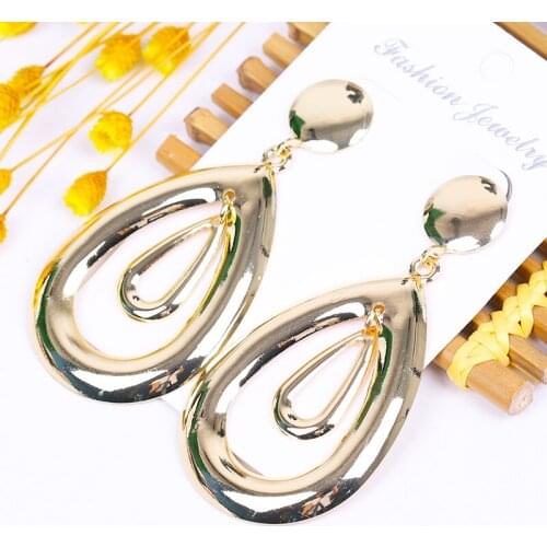 Womens Earrings Accessories Jewelry Korean Fashion aesthetic earrings Bohemian Christmas Bohemian Metal Yellow Halloween