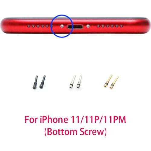 100pcs / Lot Bottom Screw For iPhone 11 Pro Max 11Pro 11Max + 5 Star Screw Driver Free Gift