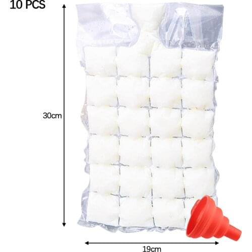 20pcs/set Disposable Ice Bags Stackable Ice Mold Trays Freezing Maker for Wine