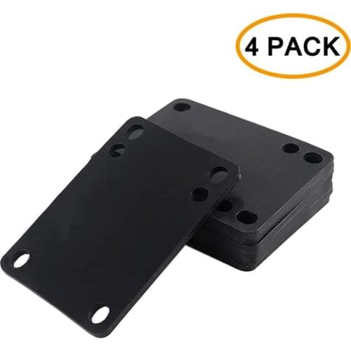Sport Skateboard Soft Risers Shock Pads 4 Pcs 3mm Skateboard Longboard Trunk Parts Accessories Set