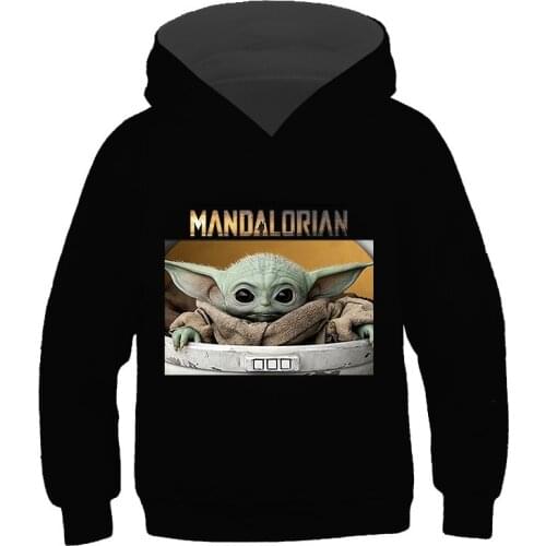 Baby Yoda Hoodies Sweatshirt Funny Cartoon Hoodies for Boys Cute Grogu Long Sleeve Sweatshirt Cool Sreet Hoodies for Teen Girls