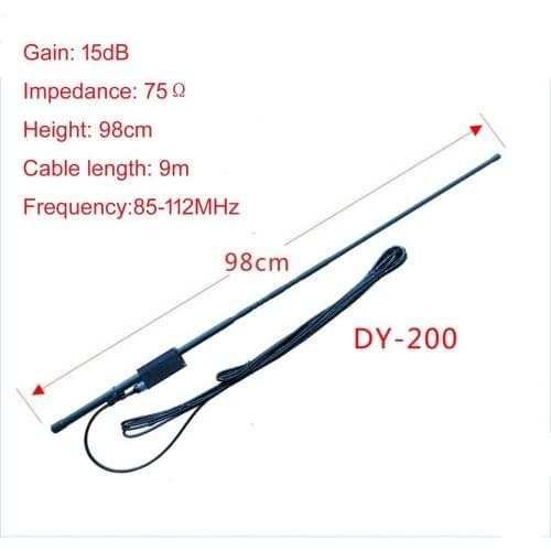 DIY FM Gain parasitic array antenna Aerial Home Amplifier Radio External Signal Enhanced TV F 3.5MM Connector for Sony JVC sharp
