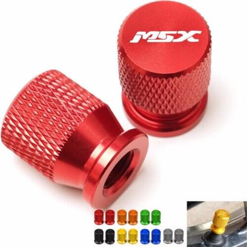 For Honda MSX125 Grom MSX 125 2013-2020 2019 2018 Motorcycle CNC Accessories Wheel Tire Valve Stem Caps Airtight Cover Red black