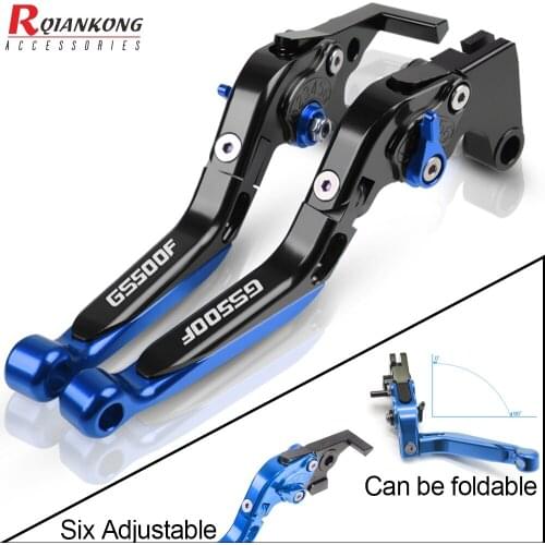 For SUZUKI GS500F GS 500 F 2004 2005 2006 2007-2009 Motorcycle Clutch Brake Lever Aluminum Extendable Adjustable Foldable Levers