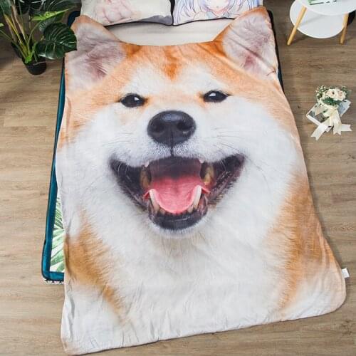 3D Printed Irregular Pets Summer Duvet Comforter Kids Quilted Bed Quilt Air Conditioned Duvet Thin Washable Pug Summer Quilts