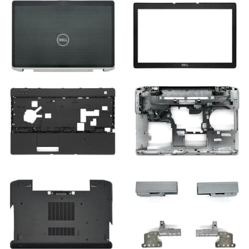 New Laptop LCD Back Cover/Front Bezel/Hinges/Palmrest/Bottom Case /E Cover For Dell Latitude E6520 Series Black Without Touch