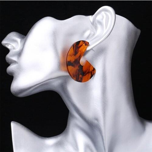 New fashion earrings creative acetate earrings personalized pendant anti-allergic temperament ladies earrings jewelry