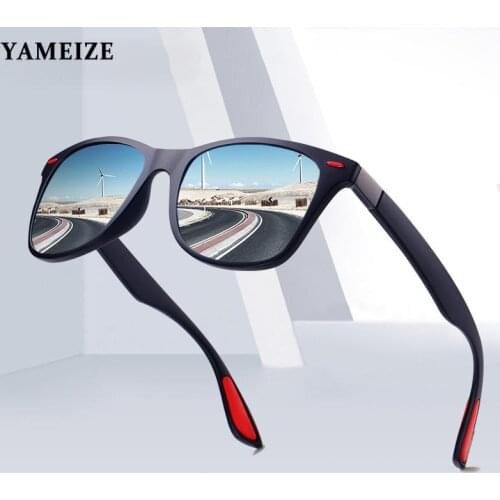 Polarized Sunglasses Men 2021 luxury brand Classic Square Sport Sunglasses Mirror Sun Glasses Fishing Driving Glasses Oculos UV