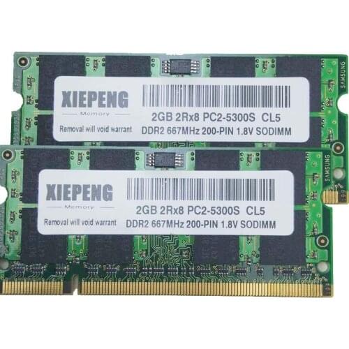 Notebook 4GB 2Rx8 PC2-6400S RAM 2GB DDR2 800 MHz 1GB pc2 5300 Memory for HP TouchSmart IQ826t IQ546t IQ525 IQ522it IQ506 Laptop
