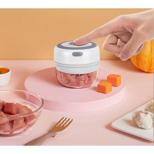 USB Rechargeable Garlic Masher Chopper Electric Vegetable Chopper Food Masher Mini Crusher Chopper Meat For Kitchen Accessories