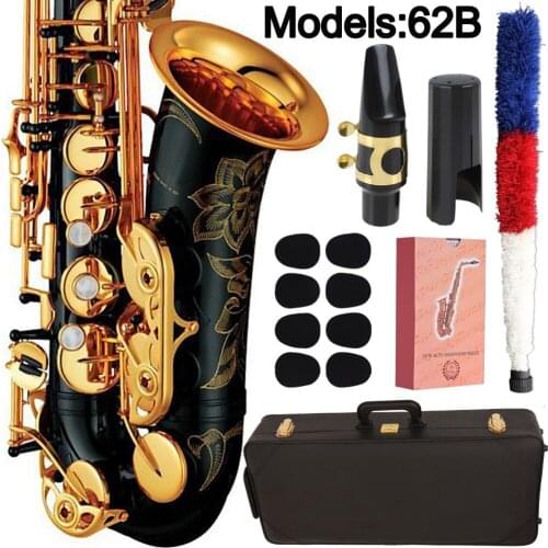 New Japan Saxophone Alto 62 Professional Alto Sax Custom Series High Saxophone Black Lacquer With Mouthpiece Reeds Neck Case