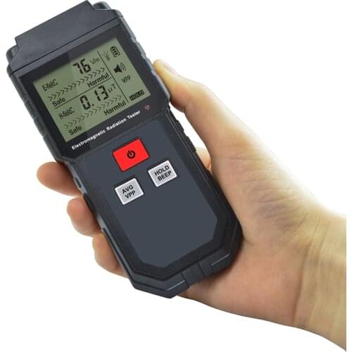 Electromagnetic Radiation Tester Portable Digital LCD Electric Magnetic Field EMF Meter Dosimeter Detector For Computer Phone